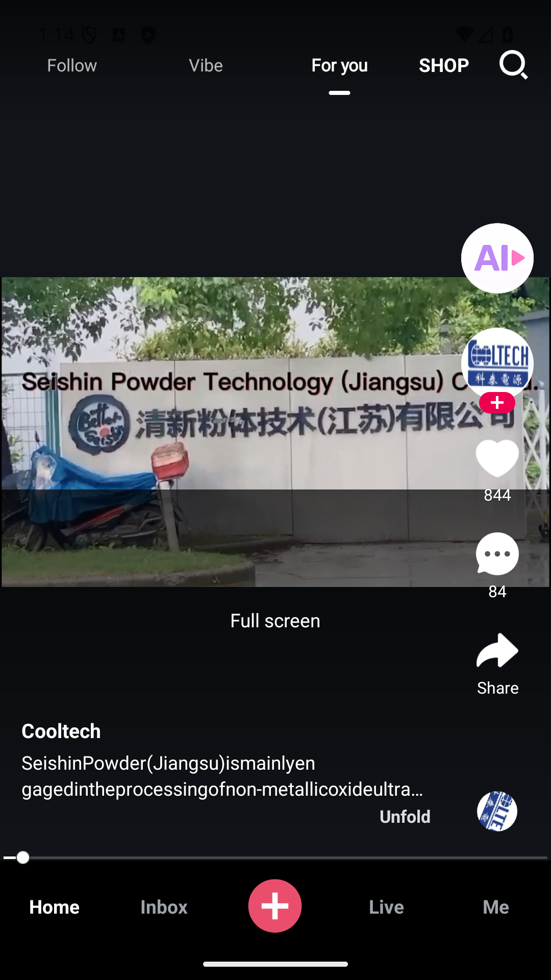 Actual Ftozon business video feed